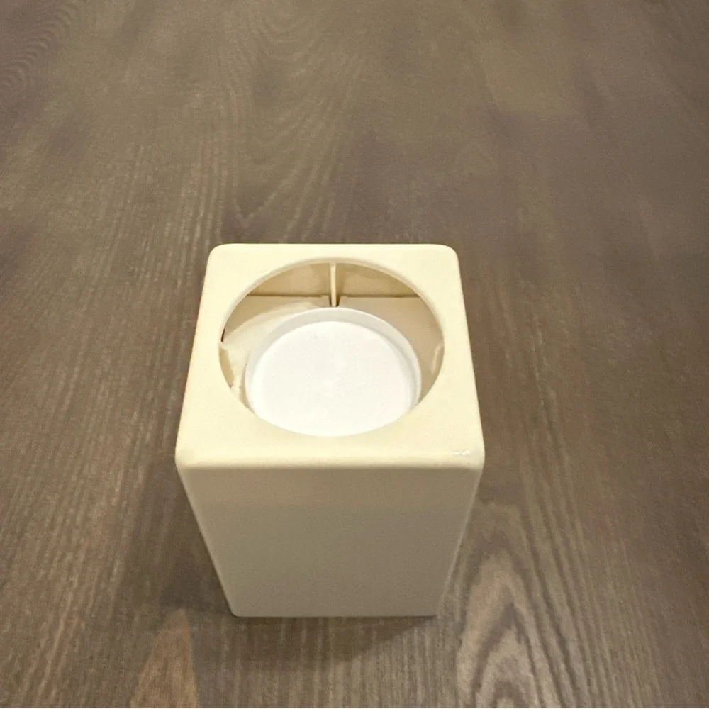 Vintage Dixie Bathroom Cup Pop Up‎ Dispenser Holder Beige Plastic 3oz